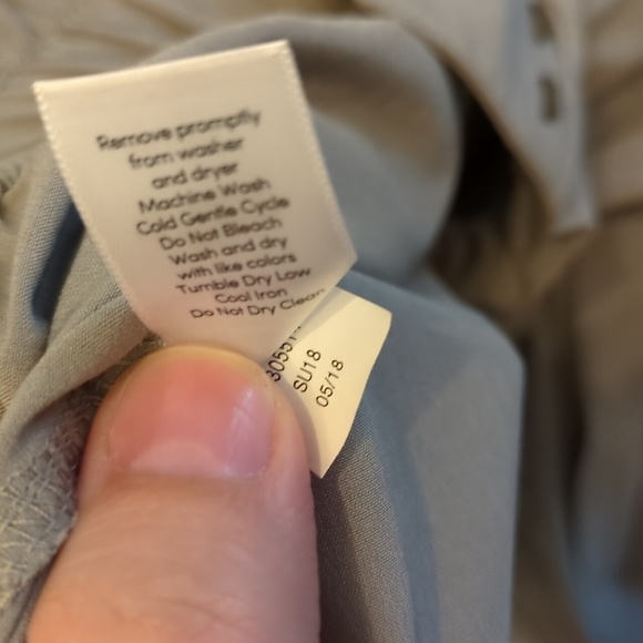 Athleta Featherlight Paper Bag High Tie Waist Women's Light Gray Pants 10P - Picture 7 of 7